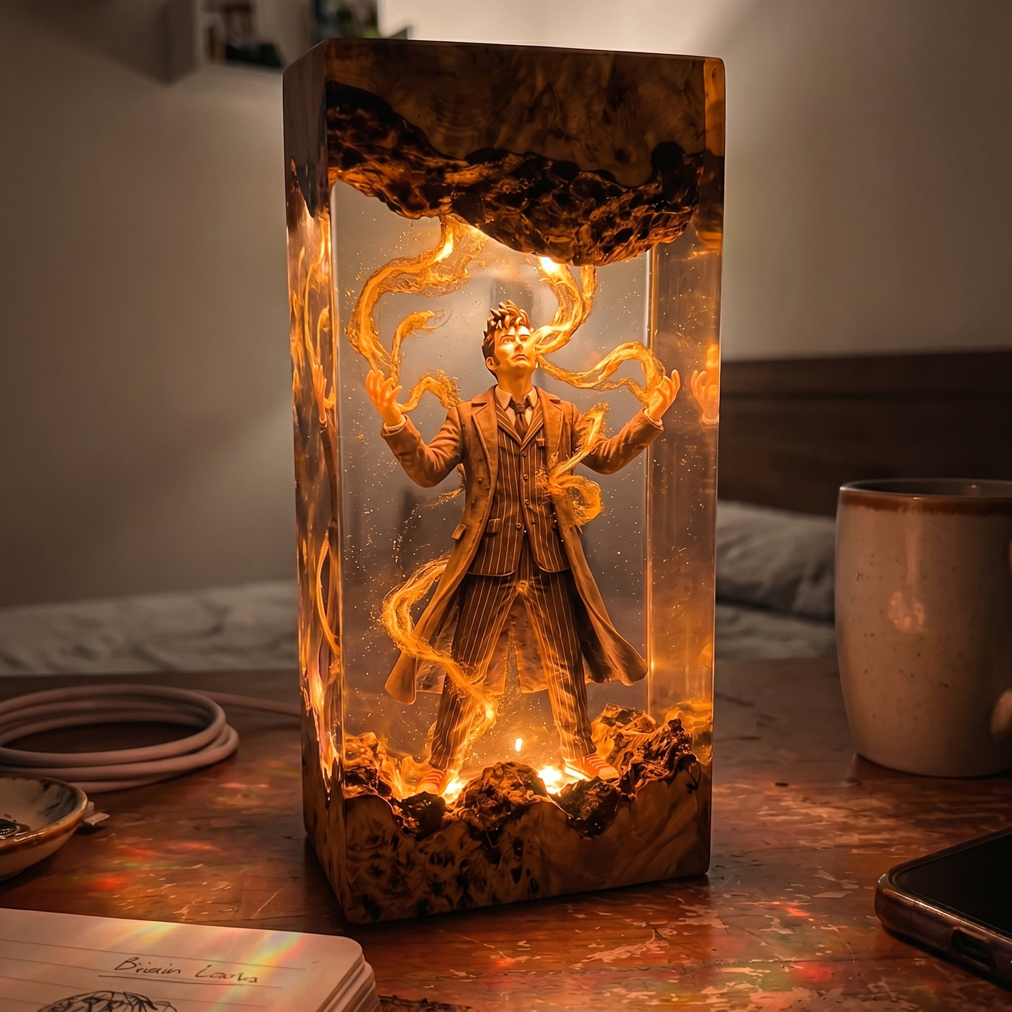 Hand Made Doctor Who - Resin Lamp